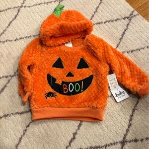 Carter's Orange Plush Pumpkin 'Boo' Kids Sweatshirt